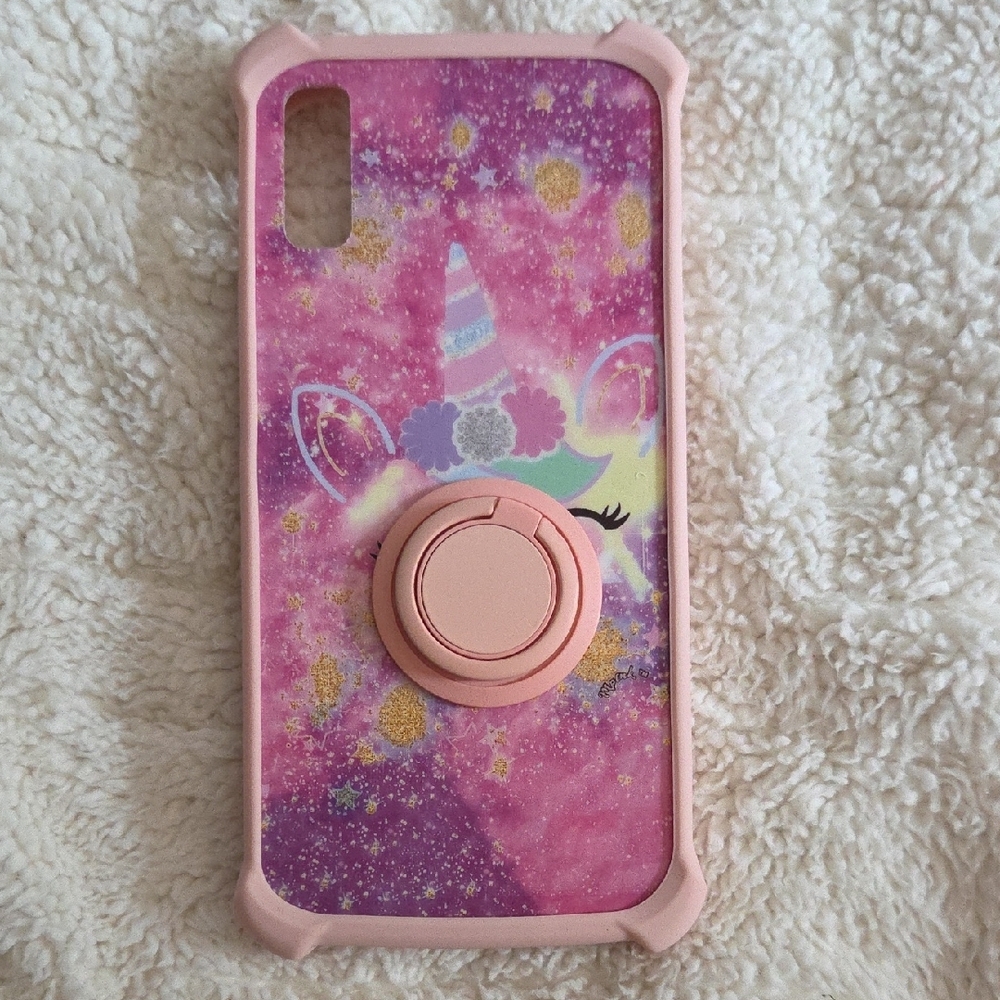 Blu C5l Max 2024 Case-Pink Unicorn Phone Case with Stand